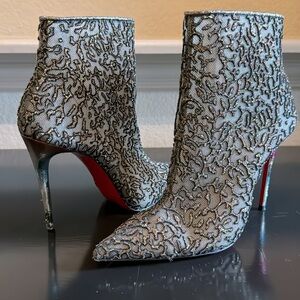 Christian Louboutin mesh booties size 37.5 (7.5)